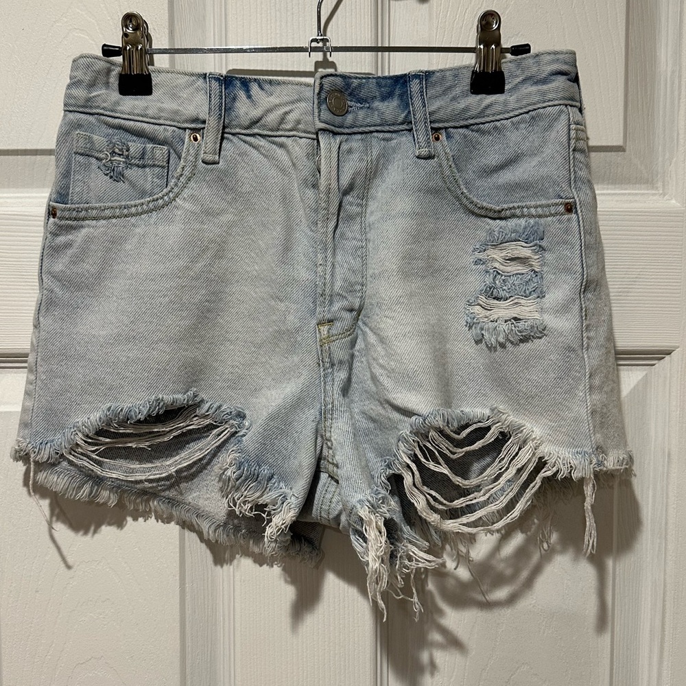 Pacsun High Rise Festival Denim Shorts, Button fly. Size 26